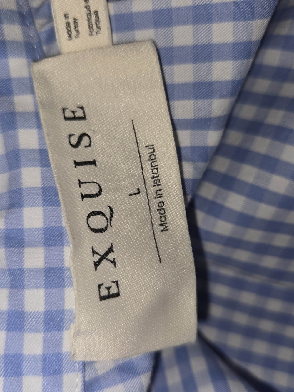 Anthropologie Classic Blue Gingham Button-Up Maxi Dress - Picture 4 of 4